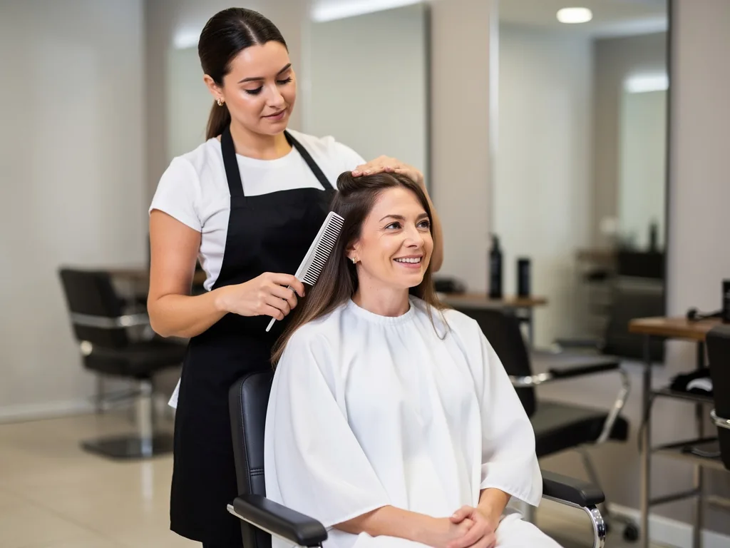 Hair salon professional photography